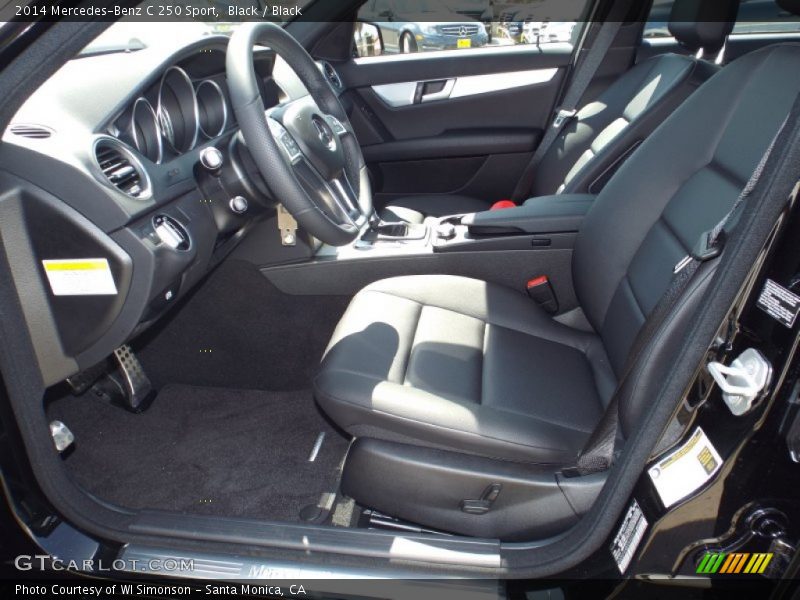 Black / Black 2014 Mercedes-Benz C 250 Sport