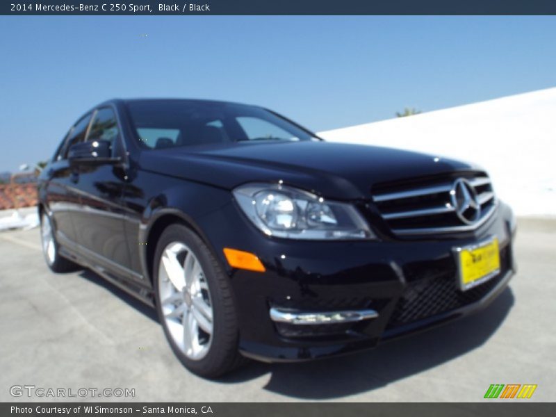 Black / Black 2014 Mercedes-Benz C 250 Sport