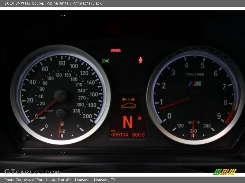 Alpine White / Anthracite/Black 2010 BMW M3 Coupe