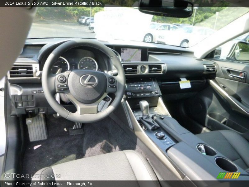Black Interior - 2014 IS 250 AWD 