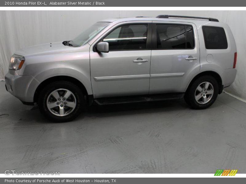 Alabaster Silver Metallic / Black 2010 Honda Pilot EX-L
