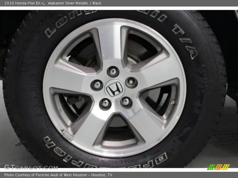 Alabaster Silver Metallic / Black 2010 Honda Pilot EX-L
