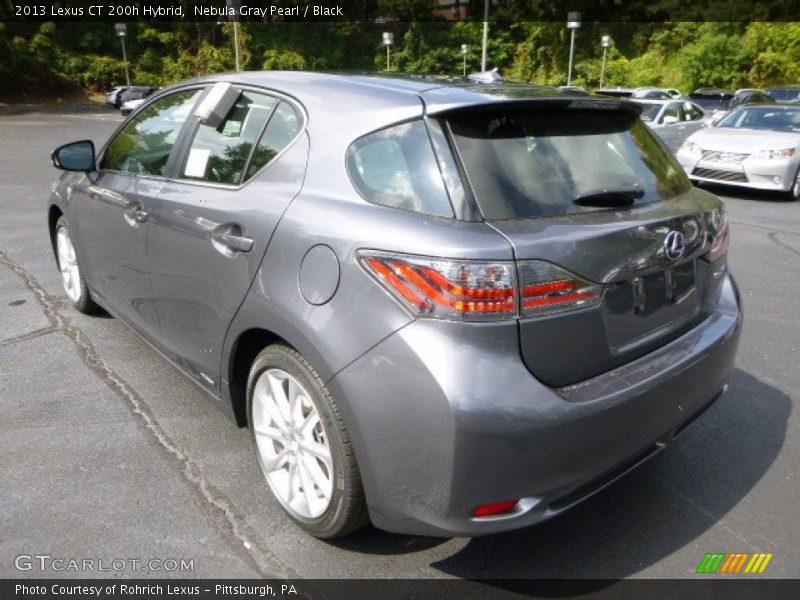 Nebula Gray Pearl / Black 2013 Lexus CT 200h Hybrid