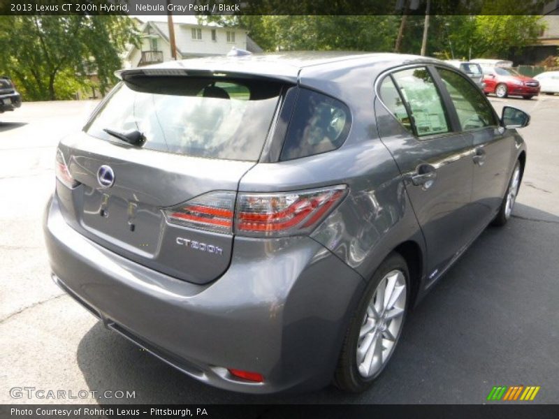 Nebula Gray Pearl / Black 2013 Lexus CT 200h Hybrid