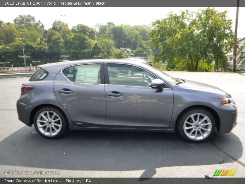 Nebula Gray Pearl / Black 2013 Lexus CT 200h Hybrid