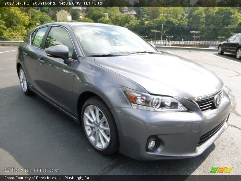 Nebula Gray Pearl / Black 2013 Lexus CT 200h Hybrid