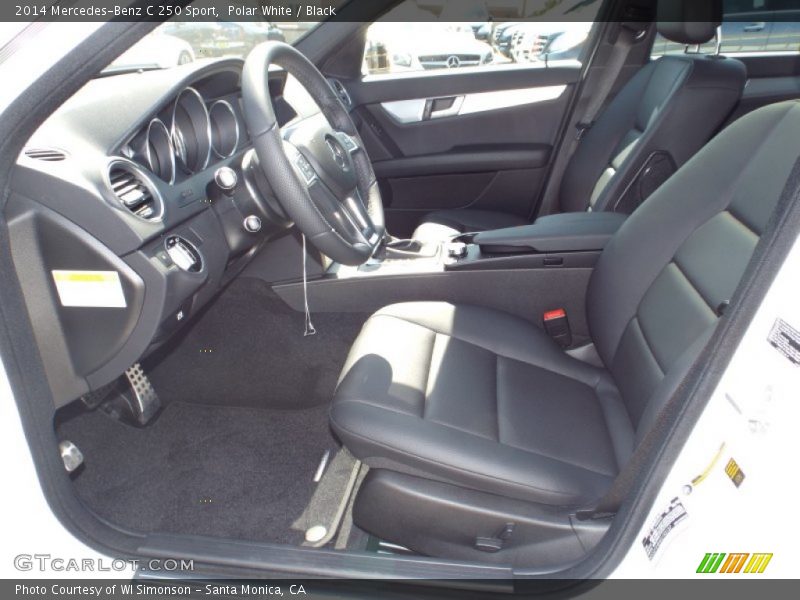 Polar White / Black 2014 Mercedes-Benz C 250 Sport