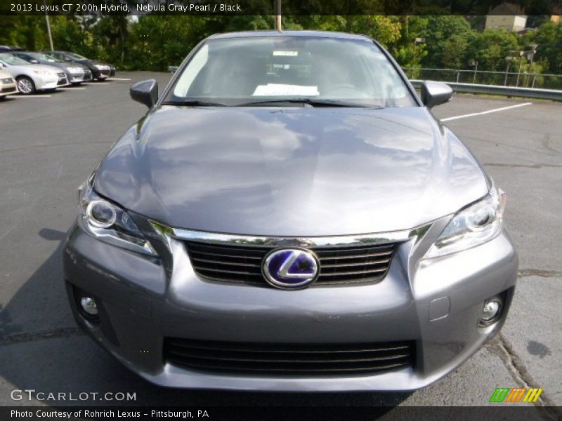 Nebula Gray Pearl / Black 2013 Lexus CT 200h Hybrid