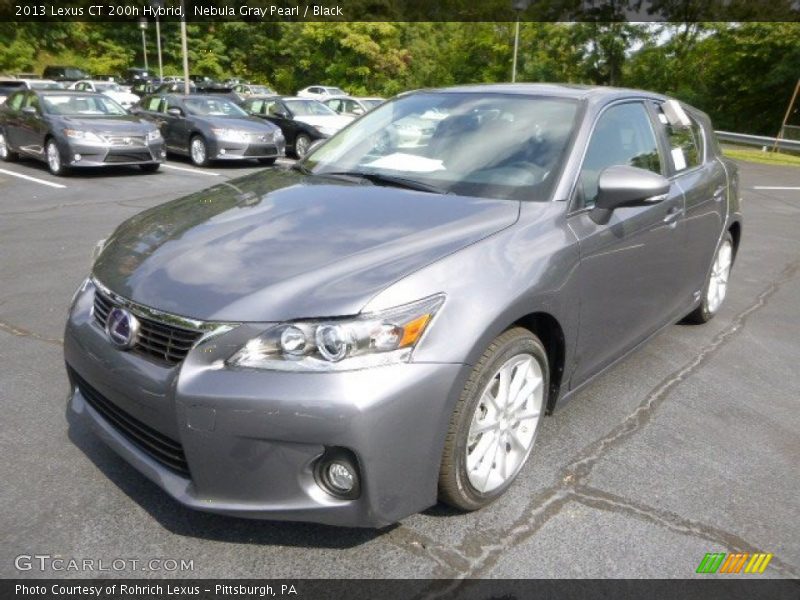 Nebula Gray Pearl / Black 2013 Lexus CT 200h Hybrid