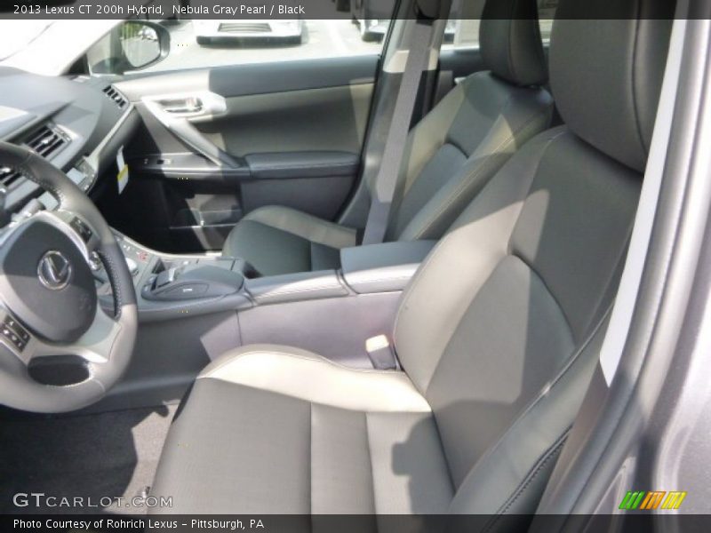 Nebula Gray Pearl / Black 2013 Lexus CT 200h Hybrid