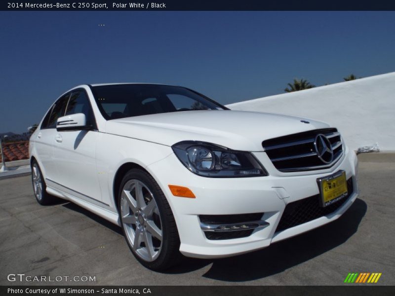 Polar White / Black 2014 Mercedes-Benz C 250 Sport