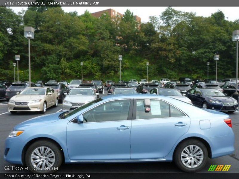 Clearwater Blue Metallic / Ash 2012 Toyota Camry LE