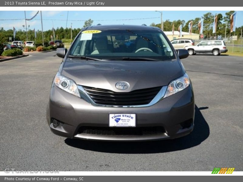 Predawn Gray Mica / Light Gray 2013 Toyota Sienna LE