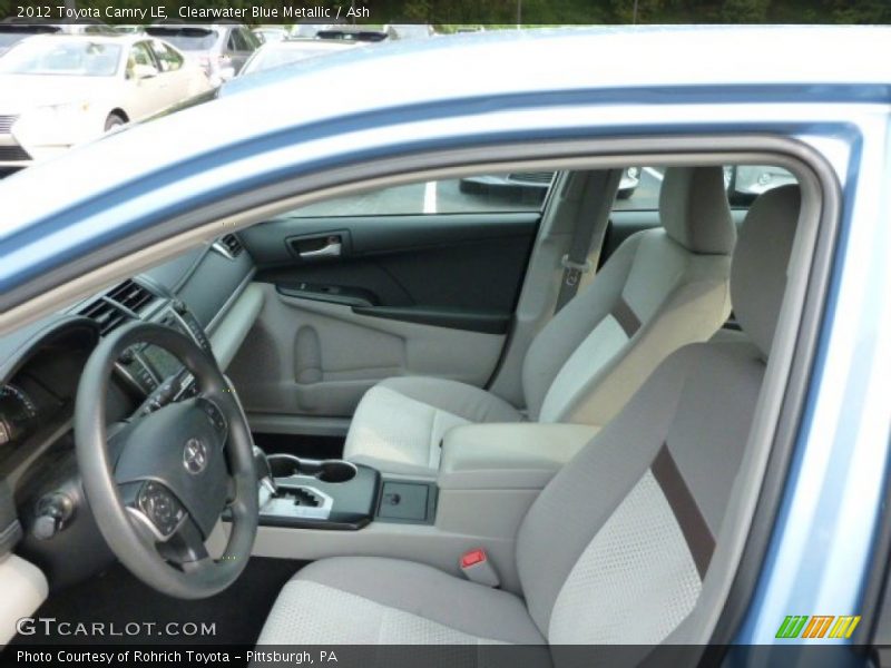 Clearwater Blue Metallic / Ash 2012 Toyota Camry LE