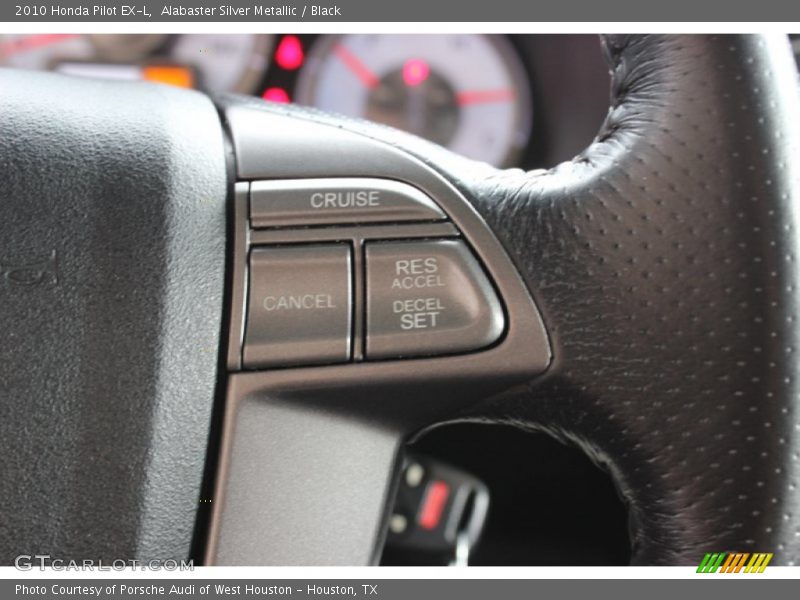 Alabaster Silver Metallic / Black 2010 Honda Pilot EX-L