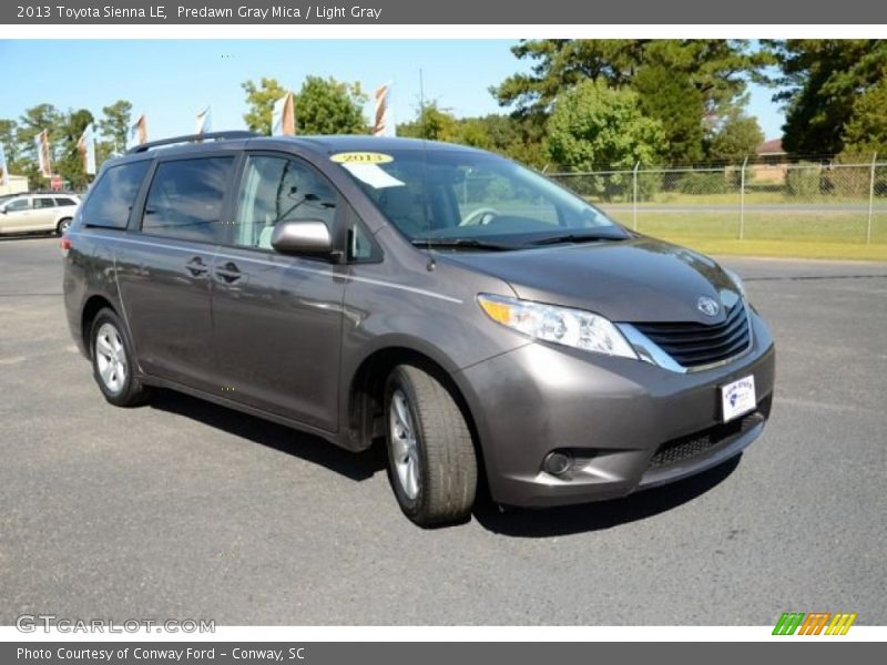 Predawn Gray Mica / Light Gray 2013 Toyota Sienna LE