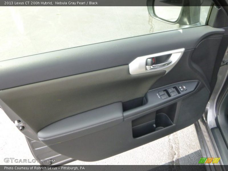 Nebula Gray Pearl / Black 2013 Lexus CT 200h Hybrid