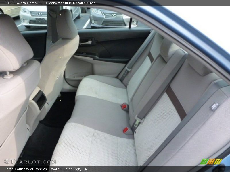 Clearwater Blue Metallic / Ash 2012 Toyota Camry LE
