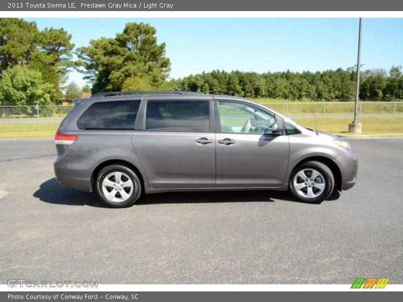 Predawn Gray Mica / Light Gray 2013 Toyota Sienna LE