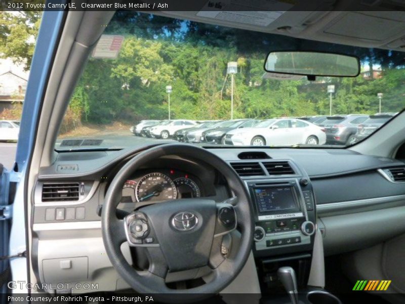 Clearwater Blue Metallic / Ash 2012 Toyota Camry LE