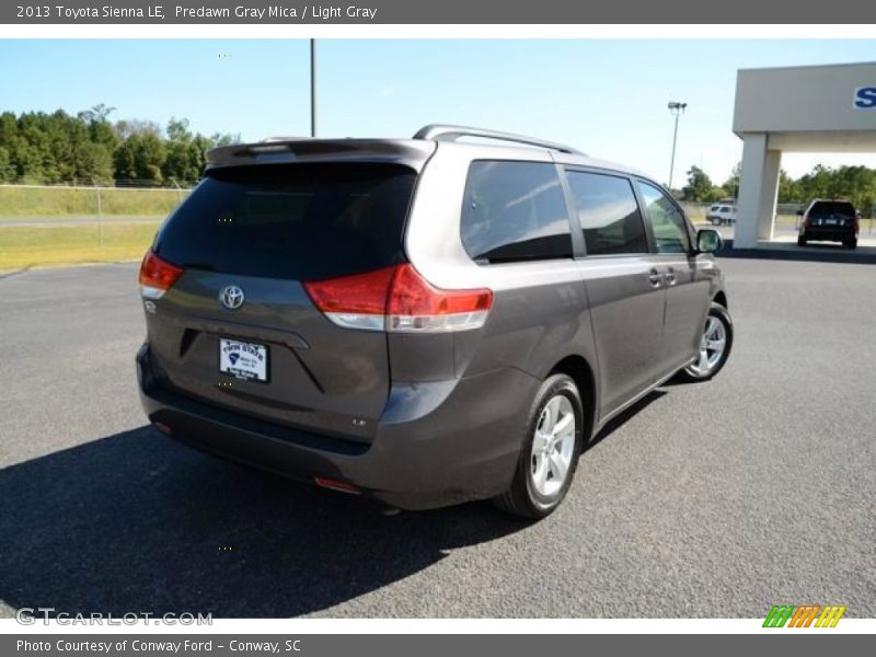 Predawn Gray Mica / Light Gray 2013 Toyota Sienna LE