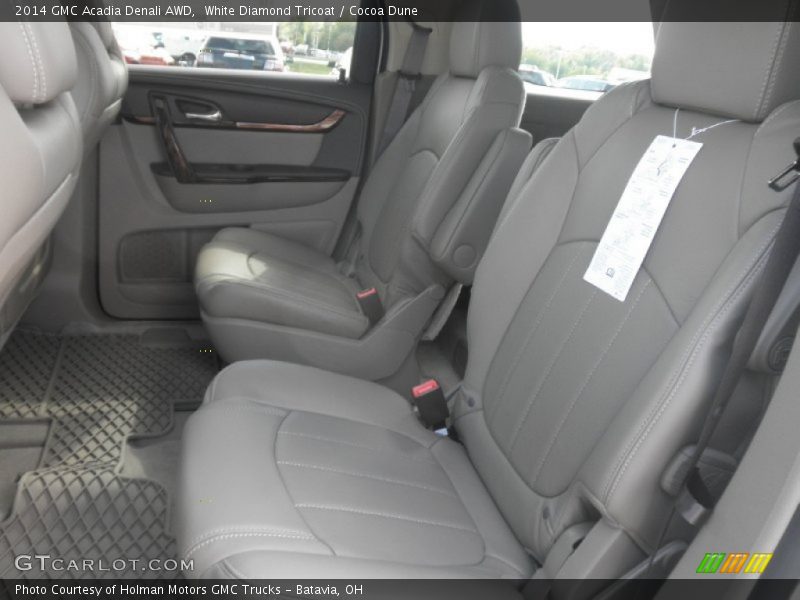 White Diamond Tricoat / Cocoa Dune 2014 GMC Acadia Denali AWD