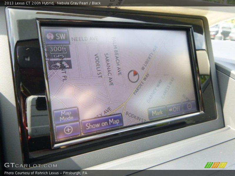 Nebula Gray Pearl / Black 2013 Lexus CT 200h Hybrid