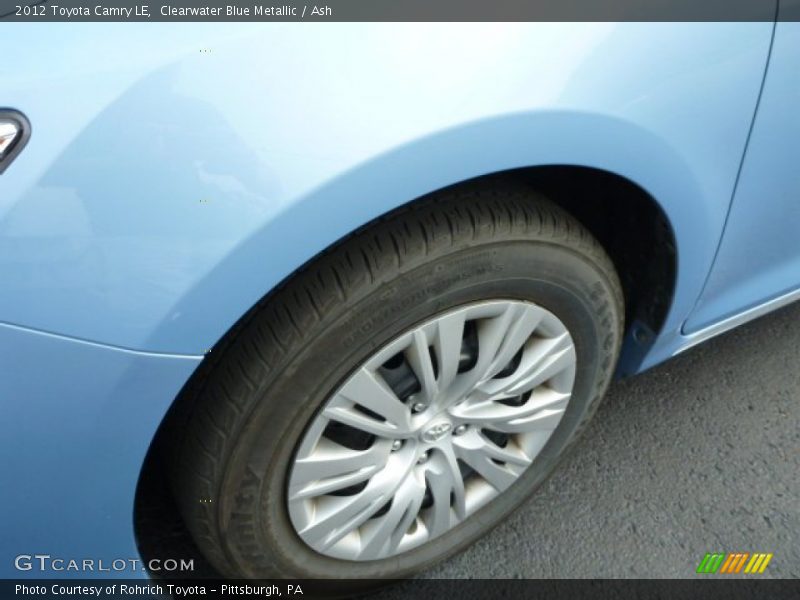 Clearwater Blue Metallic / Ash 2012 Toyota Camry LE