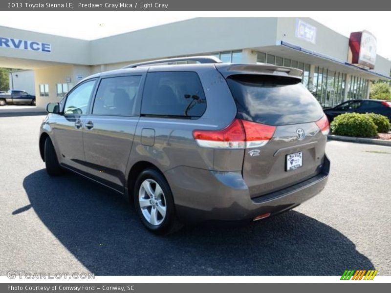 Predawn Gray Mica / Light Gray 2013 Toyota Sienna LE