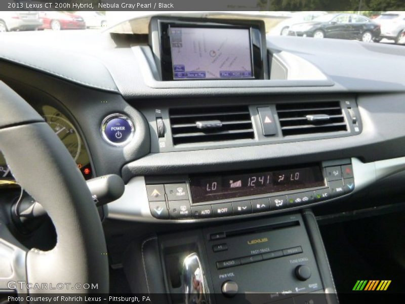 Nebula Gray Pearl / Black 2013 Lexus CT 200h Hybrid