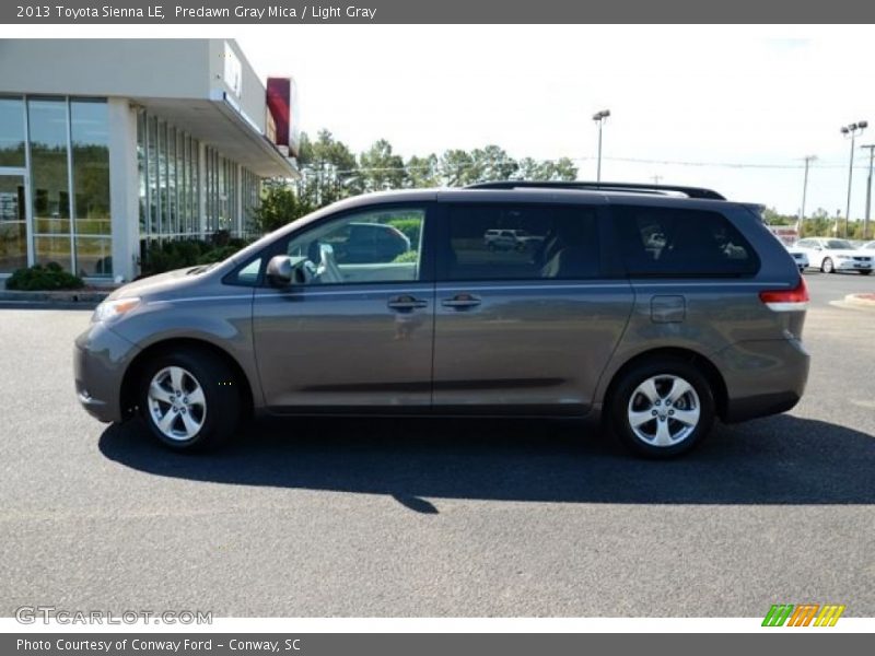 Predawn Gray Mica / Light Gray 2013 Toyota Sienna LE