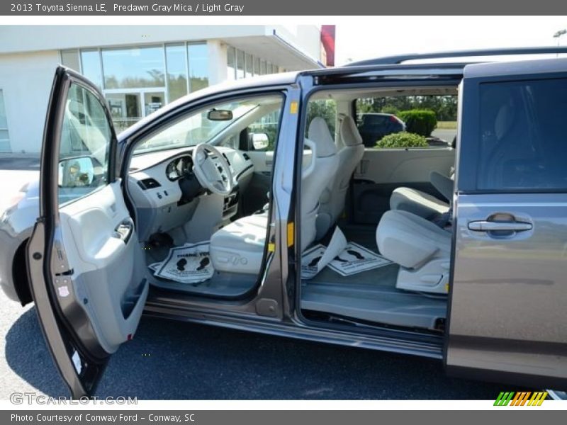Predawn Gray Mica / Light Gray 2013 Toyota Sienna LE
