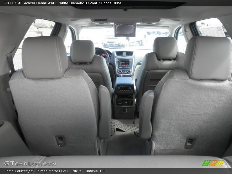 White Diamond Tricoat / Cocoa Dune 2014 GMC Acadia Denali AWD