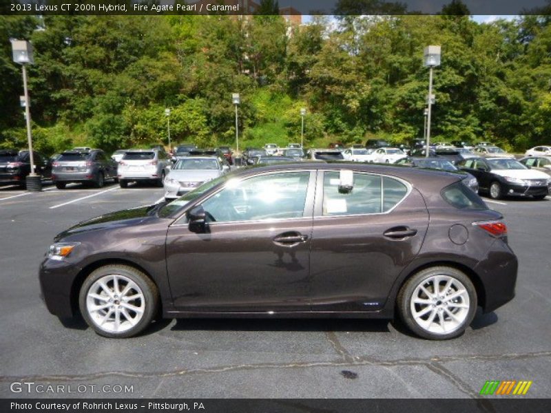 Fire Agate Pearl / Caramel 2013 Lexus CT 200h Hybrid