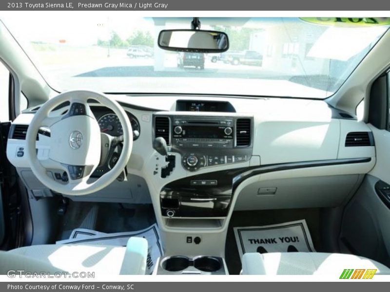 Predawn Gray Mica / Light Gray 2013 Toyota Sienna LE