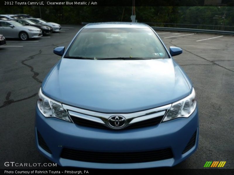 Clearwater Blue Metallic / Ash 2012 Toyota Camry LE