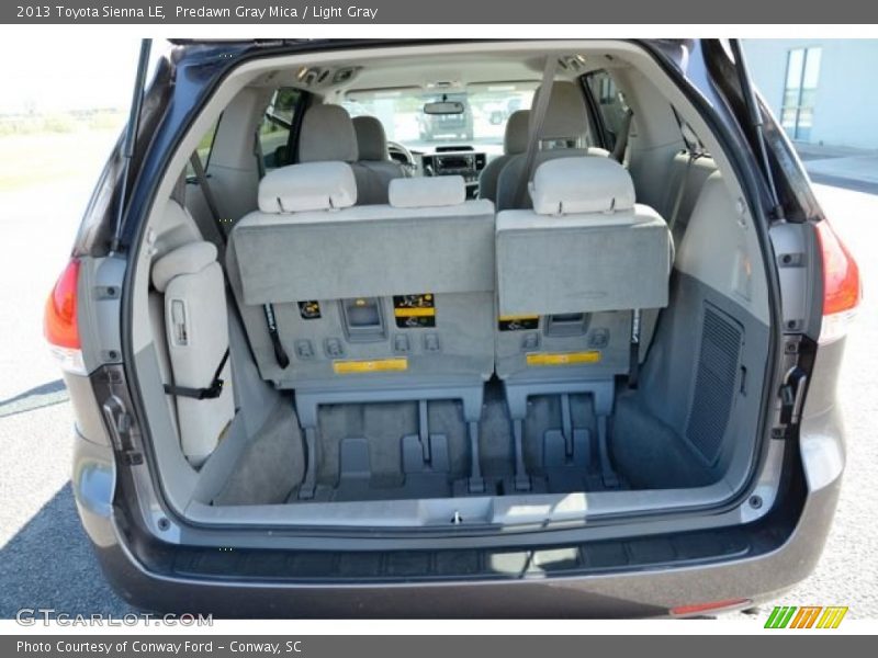 Predawn Gray Mica / Light Gray 2013 Toyota Sienna LE