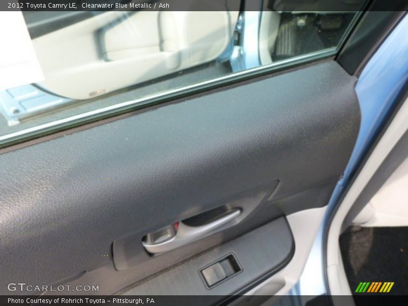Clearwater Blue Metallic / Ash 2012 Toyota Camry LE