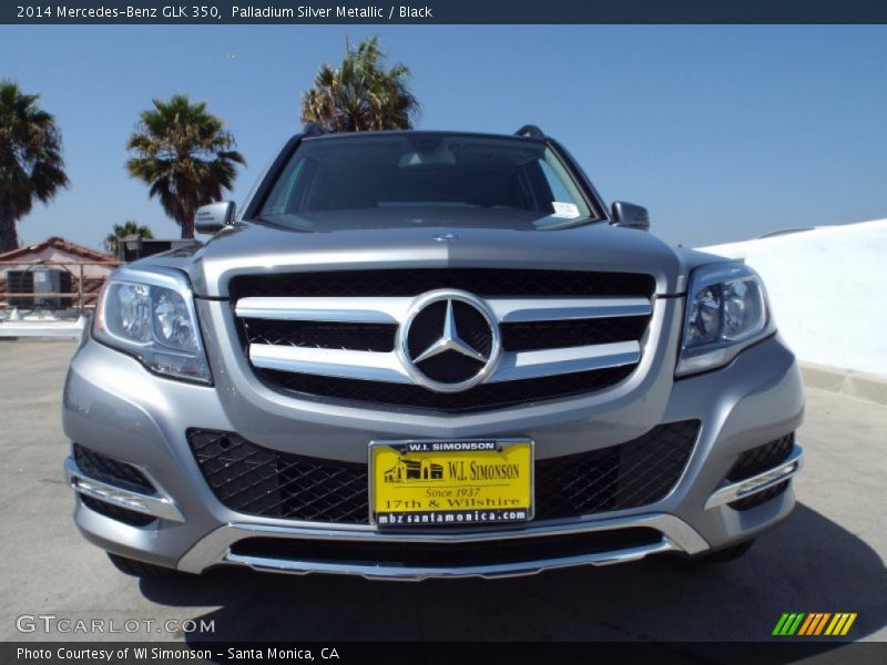 Palladium Silver Metallic / Black 2014 Mercedes-Benz GLK 350
