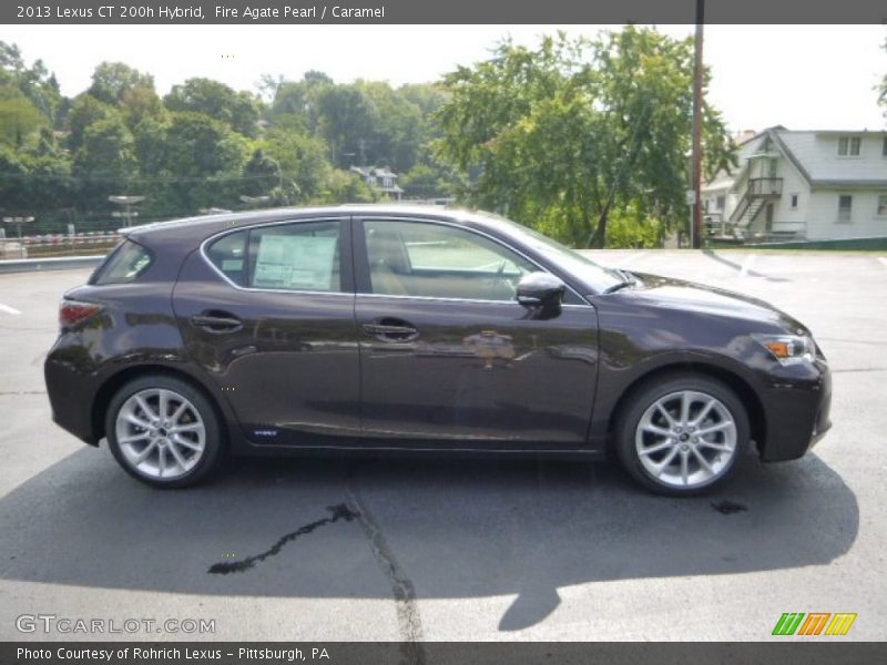 Fire Agate Pearl / Caramel 2013 Lexus CT 200h Hybrid