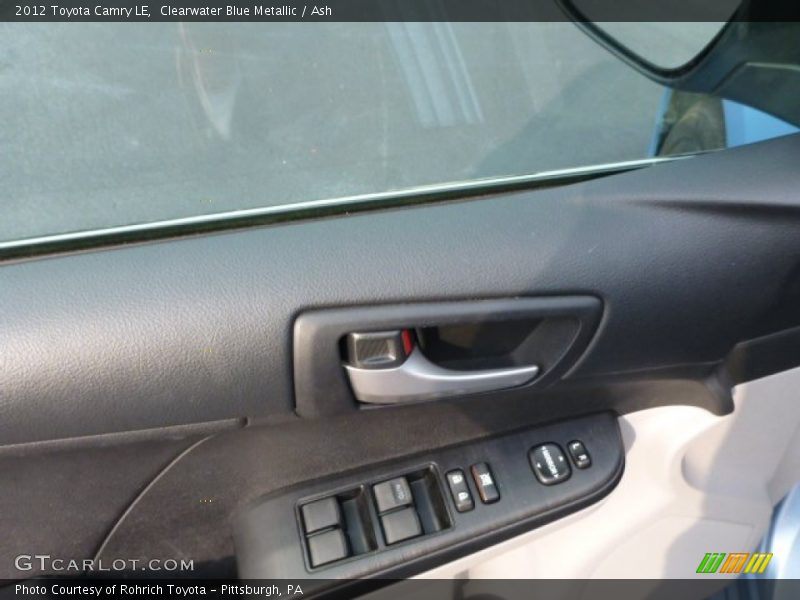 Clearwater Blue Metallic / Ash 2012 Toyota Camry LE