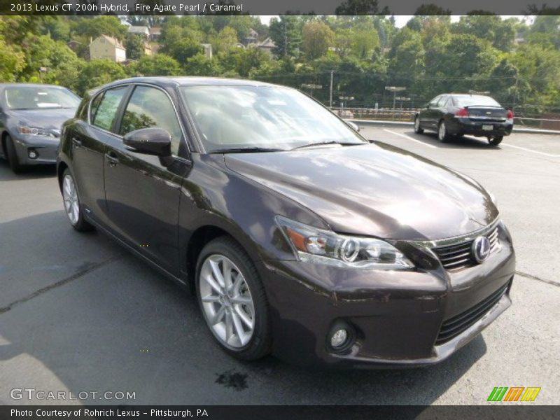 Fire Agate Pearl / Caramel 2013 Lexus CT 200h Hybrid