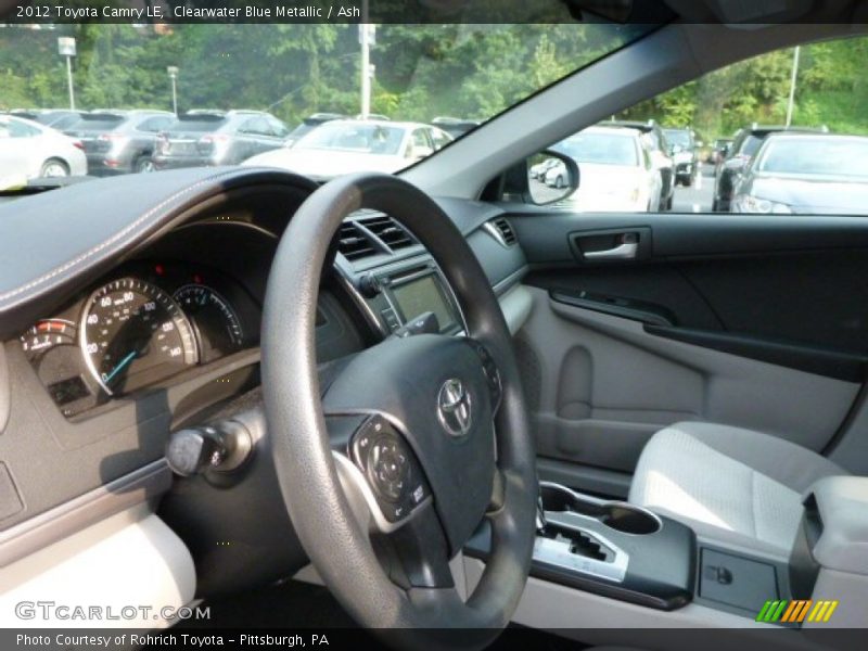 Clearwater Blue Metallic / Ash 2012 Toyota Camry LE