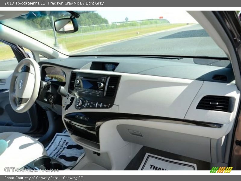 Predawn Gray Mica / Light Gray 2013 Toyota Sienna LE