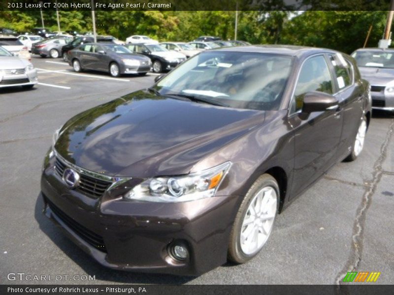 Fire Agate Pearl / Caramel 2013 Lexus CT 200h Hybrid