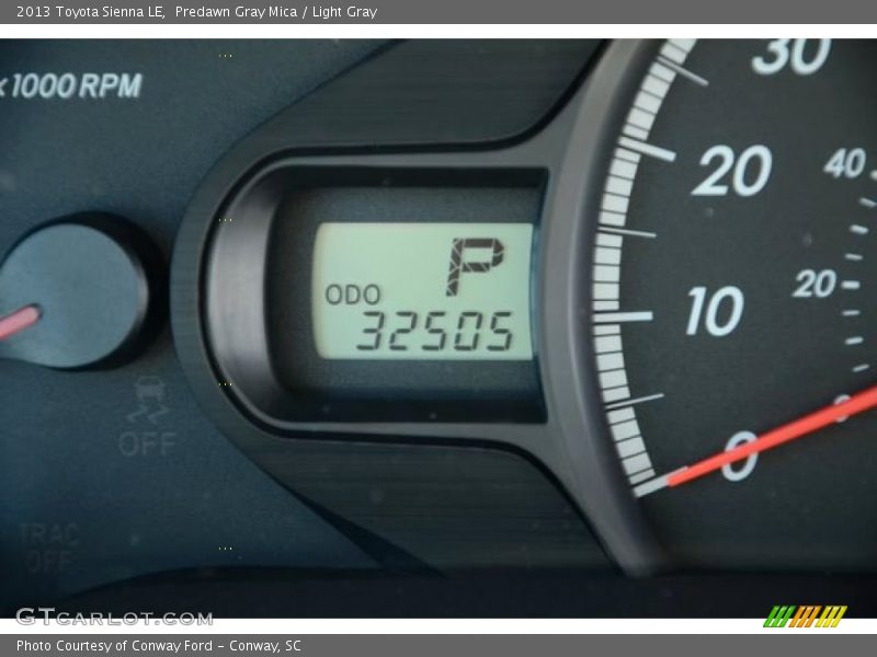 Predawn Gray Mica / Light Gray 2013 Toyota Sienna LE