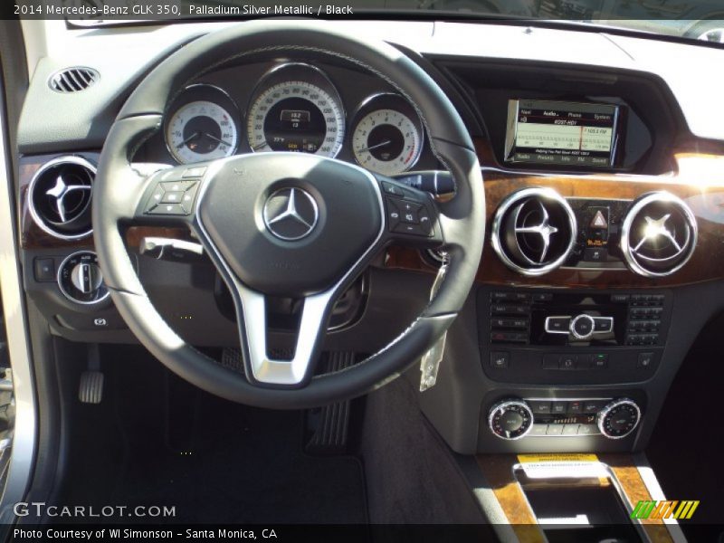 Palladium Silver Metallic / Black 2014 Mercedes-Benz GLK 350