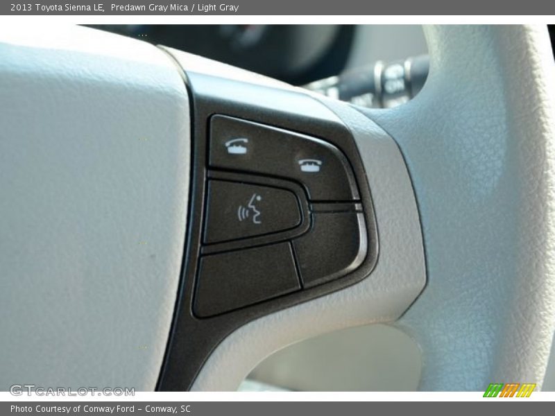 Predawn Gray Mica / Light Gray 2013 Toyota Sienna LE