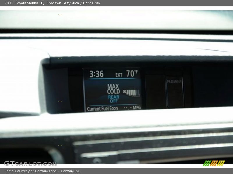 Predawn Gray Mica / Light Gray 2013 Toyota Sienna LE