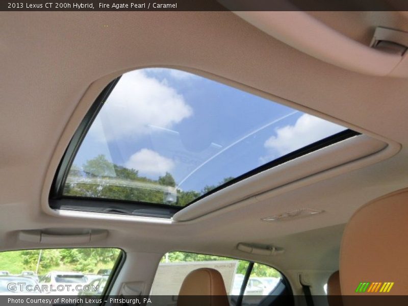 Fire Agate Pearl / Caramel 2013 Lexus CT 200h Hybrid